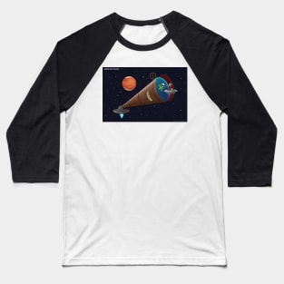 Martian Space Telescope Baseball T-Shirt